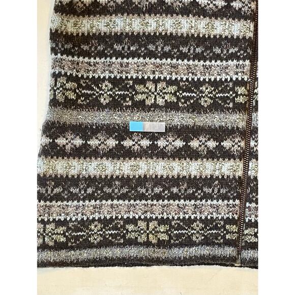 VTG L.L. Bean Women Wool Silk Fair Isle Sweater Made in Scotland Sz L Cozycore - Picture 9 of 13